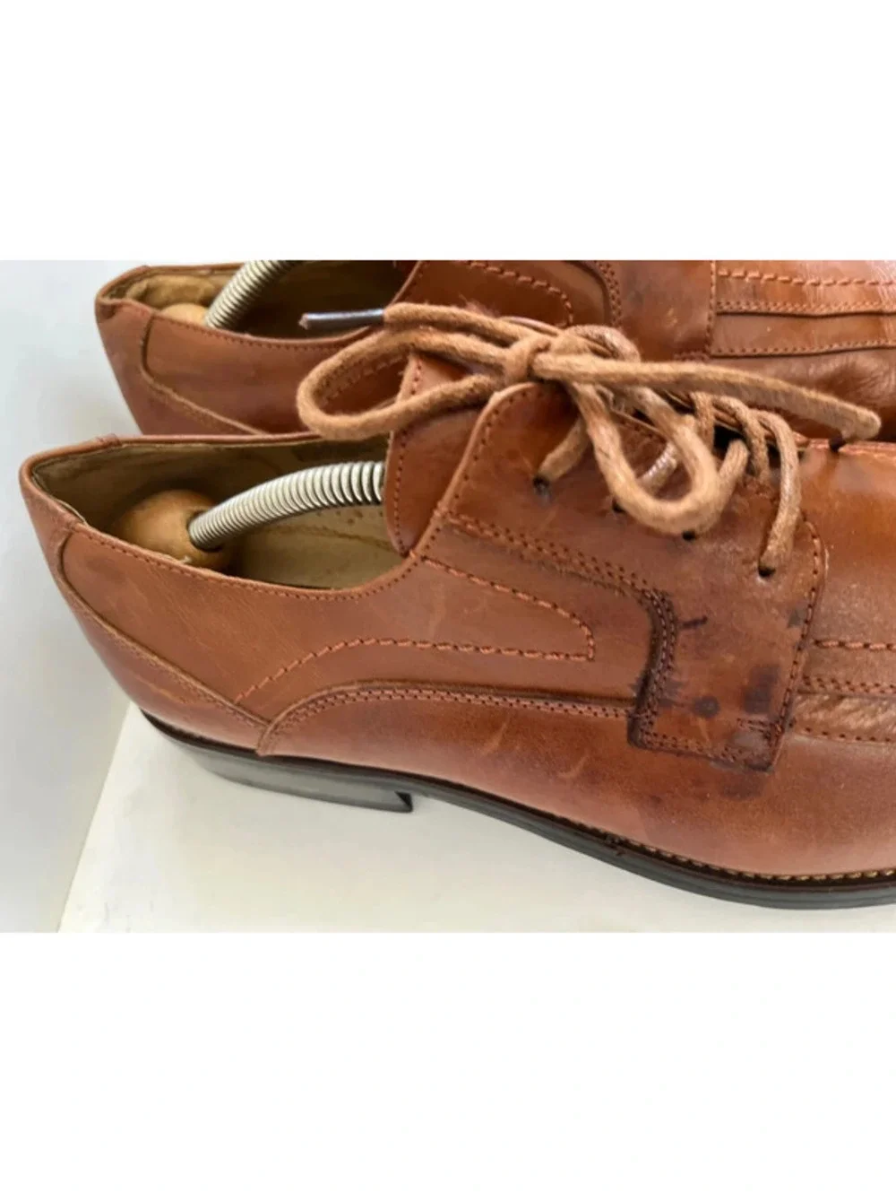 Stacy Adams Corrado Oxford Dress Shoes Bicycle Toe Brown Men's 10.5